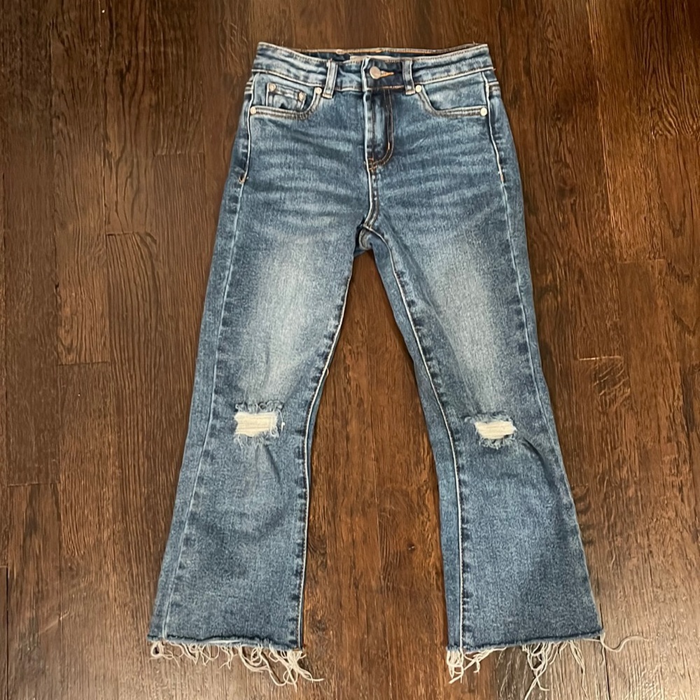 Tractr jeans cropped flare
